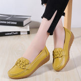 Spring Women Flats Loafers Shoes Woman Genuine Leather Flats Female Shoes Loafers Casual Slip-on Walking Shoes Woman Tenis