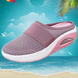 New Women Shoes Casual Non-slip Platform Sandals For Women Breathable Mesh Orthopedic Diabetic Walking Outdoor Walking Slippers