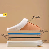 Christmas Gift New Plush Home cotton slippers Women's Indoor Warm Slippers Thick Bottom Winter Home Comfort slippers Warm shoes
