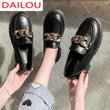 Lourdasprec Women's Shoes Platform Slip-on Loafers with Fur Casual Female Sneakers Round Toe Modis Flats British Style Slip on Oxfords