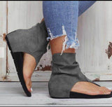 Christmas Gift Ladies Sandals Clip Toe Flat Women Platform PU Leather Gladiator Shoes Summer Female Flip Flop Zipper Plus Size Casual Woman