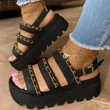 Christmas Gift Women Sandals 2022 New Woman High Heels Summer Wedge Platform Slippers Women Shoes Fashion Casual Dress Flip Flops Female Pumps