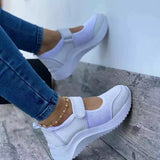 Christmas Gift Women Sneakers Platform Sandals Solid Mesh Cut Out Women's Shoes Casual 2021 New Fashion Plus Size Thick Bottom Ladies Sneakers