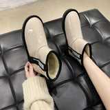 Christmas Gift Warm Ankle Chelsea Boots Women Winter Shoes 2021 New Plush Flats Platform Snow Boots Goth Designer Sports Casual Women Shoes