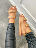 Lourdasprec 2021 Designer Luxury Hook&Loop Sandals Woman Sandals Gladiator Sandals Women High Quality Ladies Shoes Summer Platform Sandalias