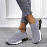 Christmas Gift Shoes Sneakers Women Shoes Ladies Slip-On Knit Solid Color Sneakers for Female Sport Mesh Casual Shoes for Women 2021