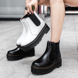 Christmas Gift Women Chelsea Boots Plus Size 42 Fashion Boots Female Women Shoes 2021 Autumn Winter Soft Platform Ankle Boots Zapatos Mujer
