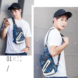 Graduation Gift Big Sale New Travel USB charging Chest Bags Men's Fashion Crossbody Bag for Men Shoulder Bags teens Casual male Chest Waist Pack