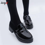 Lourdasperc Christmas Gift Cute Lolita Girl Women Maid Shoes Round Toe lolita Shoes Japanese JK High School Uniform Kawaii Anime Cosplay low Heel shoes