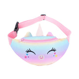 Graduation Gift Big Sale Soft Plush Unicorn Women Fanny Pack Cute Cartoon Girl Waist Bag Travel Children Zipper Chest Bag Mobile Phone Pouch Purse