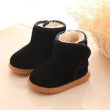 Lourdasprec New Plush Warm Baby Toddler Boots Fashion Children Snow Boots Shoes for Boys Girls Winter Shoes 1-3 Year Old Kids Ankle Boots