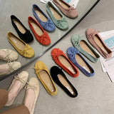 Lourdasprec Round Toe Women Boat Shoes Driving Shoes Flat Heel Candy Color Casual Sneakers Soft Female Spring Autumn Loafers