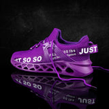 Lourdasprec Purple Women Sport Shoes for Running Shoes Mesh Platform Sneakers Shoes Breathable Vulcanized Shoes Large Size 46 Tennis Shoes