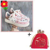 Casual Sneaker Women's Lolita Shoes Pink Platform Sports Cute Girl Vulcanize Female Tennis Trainers Fashion Graffiti