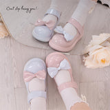 Lourdasprec Mix Color Lolita Shoes Femme 2022 Japanese Style Kawaii Bow Mary Janes Lovely Zapatillas Mujer Autumn Hook Loop Ladies Footwear