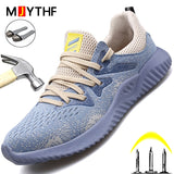 Graduation Gift Big Sale Indestructible Safety Shoes Men Work Shoes Steel Toe Cap Work Sneakers Male Industrial Shoes Anti-Puncture Protective Shoes 48