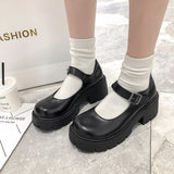 Lolita Shoes Women Japanese Style Vintage Soft Sister Girls High Heels Waterproof Platform College Student Cosplay Costume Shoes L15