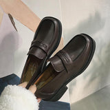 Japanese School Girl Black Loafers Mary Jane Shoes low heel women shoes vintage harajuku shoes LOLITA Shoes JK Uniform Shoes L18