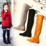 Christmas Gift Children Over Knee Boots Girl Shoes Knee Fashion Children Boots 2021 Autumn And Winter Princess Girls Boots