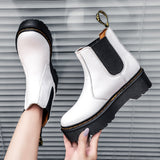 Christmas Gift Women Chelsea Boots Plus Size 42 Fashion Boots Female Women Shoes 2021 Autumn Winter Soft Platform Ankle Boots Zapatos Mujer