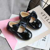 Christmas Gift  Baby Girls Cute Bow Multi-Purpose Shoes 2021 New Korean Version Princess Shoes-Style Leather Dance Shoes