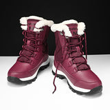 Christmas Gift Women Boots 2021 Plush Warm Snow Boots Waterproof Winter Shoes Women Casual Lightweight Over Ankle Botas Mujer Warm Winter Boots