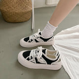 HOUZHOU Platform Sneakers Women's Sports Shoes Flats Casual 2022 White Vulcanize Tennis Female Kawaii Lolita