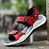 Christmas Gift 6 BOY'S Red Sandals 7 Boy 8 CHILDREN'S Beach Shoes 9 Big Boy 10 Young STUDENT'S 12-Year-Old  Summer Sandals 2021 New Style