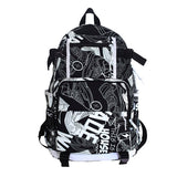 Graduation Gift Big Sale  Harajuku Girl Male School Bag Female Graffiti Print Men Backpack Women Book Boy Bag Nylon Ladies Fashion Laptop Backpack Student LL18