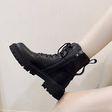 Christmas Gift Ankle boots ins hot-selling motorcycle boots 2021 new women's fashion leather platform party women's boots shoes winter boots