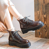 Graduation Gift Big Sale 2022 Autumn and Winter New Retro Boots College Style Martin Boots Japanese Trend Elegant Leather Women's Boots Free Shipping