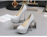 sexy stiletto women's shoes 14cm high heels fashion super high heel shoes platform sexy pump high heels bridal shoes wedding L20