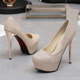 sexy stiletto women's shoes 14cm high heels fashion super high heel shoes platform sexy pump high heels bridal shoes wedding L20