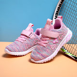 Christmas Gift Girls sports shoes autumn new children's double net breathable big kids students pink wild children's shoes casual  26-37