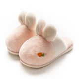 Christmas Gift women winter slippers indoor Cartoon rabbit Shoes Soft Winter Warm House Slippers Bedroom Slippers fur Couples slides