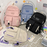 Graduation Gift Big Sale Fashion Women Backpack Large Capacity Laptop Bag Multifunction Student School Bag Waterproof Anti-theft Outdoor Travel Pack LL4