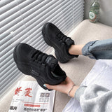 Christmas Gift Winter White Platform Sneakers Women Shoes Korean Leather Ladies Casual Shoes Woman Black Warm Fur Slip On Shoes For Women 2021