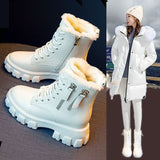 Christmas Gift  Black Boots Winter Shoes Women Ankel Boots Goth Shoes Platform Boots Snow Booties Woman Warm Botas Fall Flat Zapatos