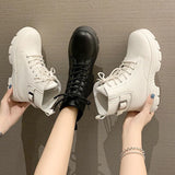 Christmas Gift New Arrivals Soft Boots Women Shoes Woman Boots Fashion Round PU Ankle Boots 2021 Winter Elastic Black Boots Comfortable Boots