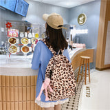 Graduation Gift Big Sale 2022 Large Capacity Waterproof Fashion Nylon Women Backpack Female Leopard Print Travel Computer Bags College Girls School Bag