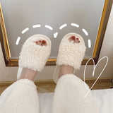 Cute Animal Slipper For Women Girls Fashion Kawaii Fluffy Winter Warm Slippers Woman Cartoon Sheep House Slippers Funny Shoes