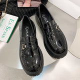 Lourdasprec sweet lolita Mary Jane shoes women Solid Loafers Zapatos De Mujer 2022 Casual Women Slip on Round Toe Platform Shoes low heels
