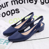 Christmas Gift Women Chunky Sandals Jelly Shoes Black Blue Square Heels Pumps Ladies Fashion Summer Luxury Party Shoes Wedges Zapato
