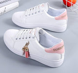 Christmas Gift 2021 New Arrival Fashion Lace-up Women Sneakers Women Casual Shoes Printed summer Women Pu Shoes Cute Cat Canvas Shoes