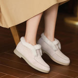 Lourdasprec Women Real Leather Knee Boots Winter Shoes For Women Fashion Platform Long Boots Office Lady Footwear Size 34-43