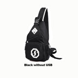 Graduation Gift Big Sale USB charging Fashion Shoulder Bags Crossbody bag for woman Waterproof Oxford bag Travel Large Capacity teens female Chest Pack
