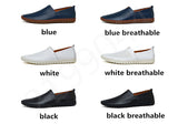 LOURDASPREC-Graduation Gift 2024 Genuine Cow leather Mens Loafers Fashion Handmade Moccasins Soft Leather Blue Slip On Men's Boat Shoe PLUS SIZE 658