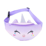 Graduation Gift Big Sale Soft Plush Unicorn Women Fanny Pack Cute Cartoon Girl Waist Bag Travel Children Zipper Chest Bag Mobile Phone Pouch Purse