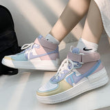 Lourdasprec Patchwork Woman Vulcanize Shoes Japanese Style Kawaii Zapatillas Mujer Autumn Belt Buckle Sneakers Fashion 2022 Ladies Shoes L04