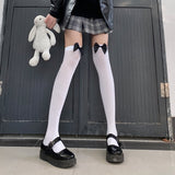 Lourdasprec Lolita Socks Women Sexy Lace Stockings Thigh High Over Knee Socks Nylon Long Socks Hosiery Anime Bow Stockings High Quality